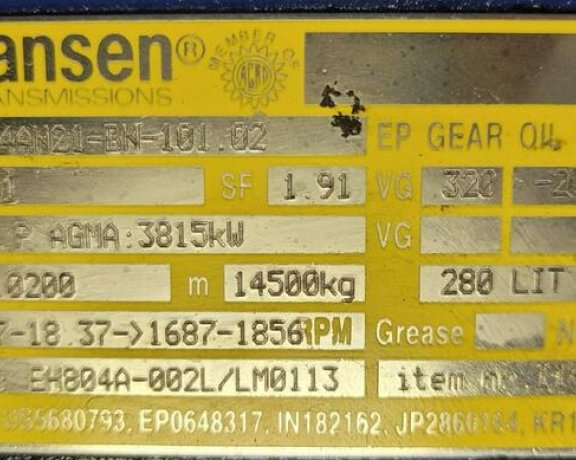 Gearbox Hansen EH 804 AN 21 for V80 and G80