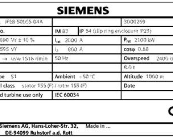 Generator JFEB-500SS-04A