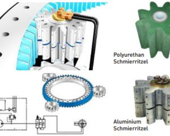 Nachrüstung von Schmierritzel an der offenen Drehkranzverzahnung fur Vestas V66, V80, V90