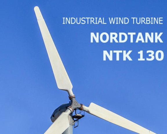 Nordtank NTK 130 wind turbine for sale, 130kW (60kW de-rated also available)