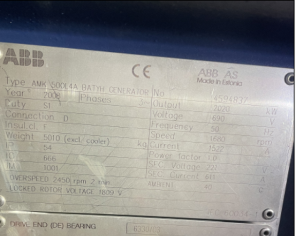 ABB gen V80 2 MW