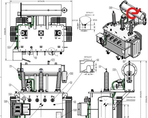 350 kVA Auxiliary Services Transformer