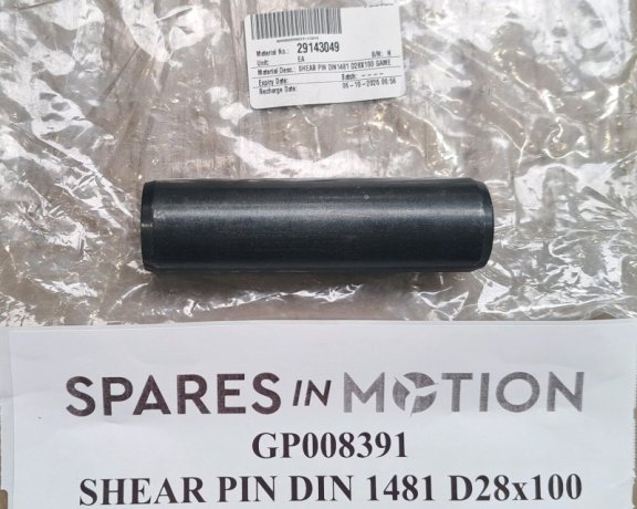 SHEAR PIN DIN 1481 D28x100 Gamesa GP008391