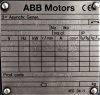 Generator ABB M2LG 400 LKD 4/6 B3 750 Kw / 200 KW USED
