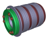 Schleifring / Slip ring D=280 for Winergy Siemens / Loher Generator 