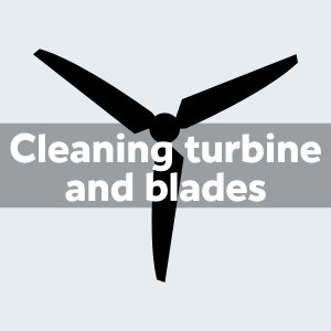 Cleaning turbine & blades